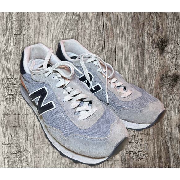 New Balance men’s suede mesh 515 V1 gray‎ black running shoes. Size 9M main image 5